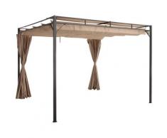 KONIFERA Pavillon Milos, (Set), BxT: 300x300 cm beige Pavillons Garten Balkon
