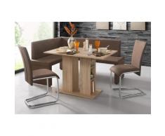 Homexperts Eckbankgruppe, (Set, 4 tlg.) braun Eckbankgruppen Tische Sitzmöbel-Sets