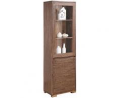 Home affaire Vitrine Wave Höhe 180 cm, braun, dunkelbraun gebürstet