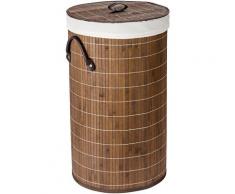 WENKO Wäschesortierer Bamboo 55l beige Wäschekörbe Wäschetruhen Badmöbel