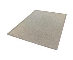 Dekowe Sisalteppich Mara S2 mit Bordüre, Wunschmaß, rechteckig, 5 mm Höhe, Flachgewebe, Obermaterial: 100% Sisal, Wohnzimmer beige Teppiche