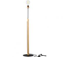 BRITOP LIGHTING Stehlampe SOLANGE, E27, 1 St., Aus Eichenholz, Nachhaltig mit FSC-Zertifikat,mit Fußschalter, Made in EU braun Lampen und Leuchten Wohnzimmer Landhaus Charme