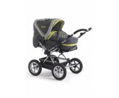 CHIC4BABY Kombi-Kinderwagen "Viva Lemontree", grau, Unisex, grün-grau