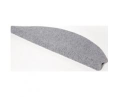 Stufenmatte, Paris, Andiamo, halbrund, Höhe 2 mm, maschinell getuftet grau Stufenmatten Teppiche