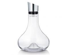 BLOMUS Dekanter "ALPHA", farblos, transparent-edelstahlfarben