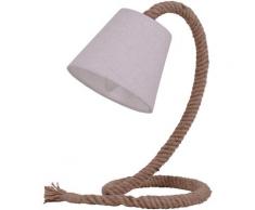 näve Tischleuchte ROPE weiß Lampen und Leuchten Arbeitszimmer Büro Landhaus Charme