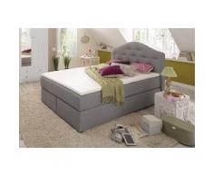 Home affaire Boxspringbett Amber grau Einzelbetten Betten Komplettbetten