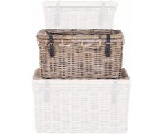 Homexperts Truhe (1 Stück Im Set 54929718 sind 3 Truhen erhalten), grau, grau