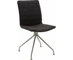 NIEHOFF SITZMÖBEL Stuhl Minimax, mit Stativ Gestell in Edelstahl braun 4-Fuß-Stühle Stühle Sitzbänke
