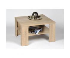 PRO Line Couchtisch, quadratisch mit Ablageboden braun Couchtisch Couchtische eckig Tische