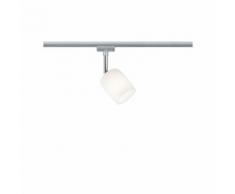 Paulmann Schienensystem-Leuchten URail Spot Blossom Chrom matt Satinglas ohne Leuchtmittel max. 10W G9, (1tlg.) silberfarben Schienensysteme und Seilsysteme Deckenleuchten Lampen Leuchten Stromschienensysteme