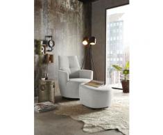 set one by Musterring Drehsessel SO 1450, mit Dreh und Wippfunktion inkl. Hocker grau Sessel Wohnzimmer
