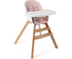 CHIC4BABY Hochstuhl Fiete, rosa, mit Beinen aus Buchenholz rosa Stühle Sitzbänke