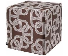 H.O.C.K. Sitzwürfel Retro-Silvy braun Poufs Hocker