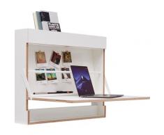 Müller SMALL LIVING Sekretär Workout, praktische Umstellung von Sitz- zum Steharbeitsplatz weiß Kommoden, Tische, Sekretäre Zubehör Premium-Möbel