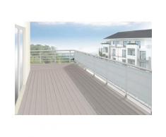 Floracord Balkonsichtschutz, BxH: 500x75 cm, silbergrau grau Markisen Garten Balkon Balkonsichtschutz