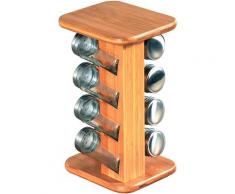 KESPER for kitchen & home Gewürzkarussell (8-tlg), natur, Neutral, holzfarben