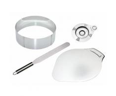 CHG Back-Set Profi, (Set, 4-tlg.) silberfarben Backhelfer Kochen Backen Haushaltswaren Küchenhelfer-Sets