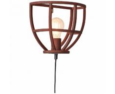 Brilliant Leuchten Matrix Wandleuchte Zuleitung und Schalter rostfarbend braun Wandleuchten SOFORT LIEFERBARE Lampen