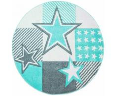 Kinderteppich Bueno Kids 1451 Carpet City rund Höhe 13 mm maschinell zusammengesetzt, grün, mint