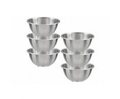 KING Seiher Edelstahl (Set 6-tlg), silberfarben, silberfarben
