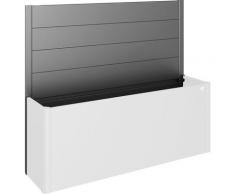 Sichtschutzelement BIOHORT Zaunelemente silberfarben für Hochbeet Belvedere 200, LxH: 201x91