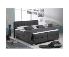 Home affaire Boxspringbett Fargo XXL grau Doppelbetten Betten Komplettbetten