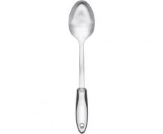 OXO SteeL Servierlöffel Kochlöffel, (1 tlg.), Edelstahl, für bequemes, effizientes Rühren und Servieren mit Stil grau Servierbesteck Besteck Messer Haushaltswaren