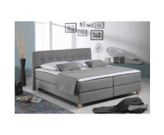 Home affaire Boxspringbett Fargo grau Doppelbetten Betten Komplettbetten