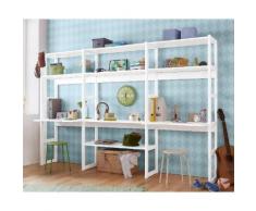 Hoppekids Jugendzimmer-Set Skagen (Set, 20-tlg) weiß Regalsysteme Büroregale Büromöbel Schlafzimmermöbel-Sets