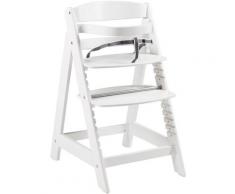 roba Hochstuhl Treppenhochstuhl Sit Up Click, weiß, aus Holz weiß Baby Mitwachsende Hochstühle Babymöbel Stühle