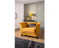 Home affaire Chesterfield-Sessel Dover, passend zur Dover -Serie mit aufwändiger Knopfheftung und losem Kissen braun Wohnzimmer Affaire