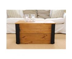 Uncle Joe´s Truhentisch Transportkiste braun Holz-Couchtische Holztische Tische Tisch