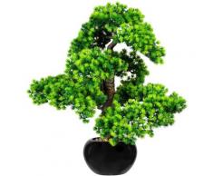 Creativ green Kunstbonsai Bonsai Lärche (1 Stück) grün Kunstpflanzen Wohnaccessoires