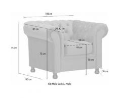 Home affaire Sessel Chesterfield braun