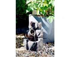 dobar Zimmerbrunnen grau Deko-Objekte Figuren Skulpturen Wohnaccessoires