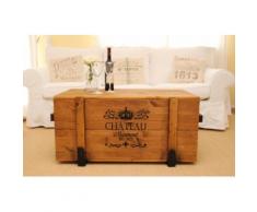 Uncle Joe´s Truhentisch „Chateau“ braun Holz-Couchtische Holztische Tische Tisch