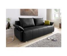 COLLECTION AB Schlafsofa, mit Federkern, Bettfunktion und Bettkasten, inklusive 2 Rücken- 1 Zierkissen, frei im Raum stellbar schwarz Schlafsofa Schlafsofas Sofas Couches Gemütliches Wohnzimmer