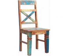 SIT 4-Fußstuhl Riverboat, im 2er-Set, Shabby Chic, Vintage bunt 4-Fuß-Stühle Stühle Sitzbänke