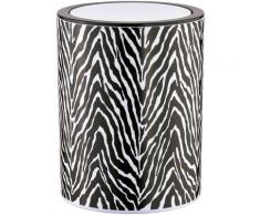 SEE∙MANN∙GARN Kosmetikeimer Zebra schwarz Bad-Accessoires Bad Sanitär Mülleimer