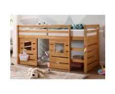 Lüttenhütt Hochbett Alpi beige Kinder Kindermöbel Nachhaltige Möbel Hochbetten