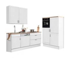 OPTIFIT Küchenzeile Cara, ohne E-Geräte, Breite 320 cm weiß Küchenzeilen Geräte -blöcke Küchenmöbel Arbeitsmöbel-Sets