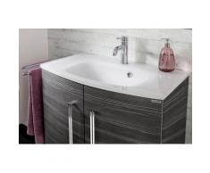 FACKELMANN Einbauwaschbecken Lugano, Glas, Breite 80 cm weiß Waschbecken Bad Sanitär
