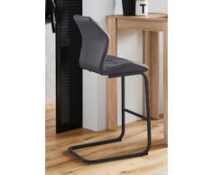 Homexperts Barhocker Indira (2 Stück) grau Barmöbel Küchenmöbel Hocker