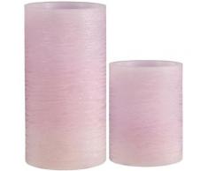 Pauleen LED-Kerze Cosy Lilac, (Set, 2 tlg.), Wachskerze Timer Flieder flieder, weiß Kerzen Laternen Wohnaccessoires