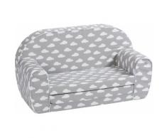 Knorrtoys Sofa Grey white clouds, für Kinder; Made in Europe grau Kinder Kindersessel Kindersofas Kindermöbel