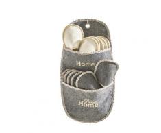 heine home Gäste-Pantoffel-Set, 7-teilig grau Hängeaufbewahrung Wohnaccessoires Heine Home