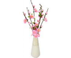 I.GE.A. Kunstblume Kirschblütenbund, (1 St.), Vase aus Keramik rosa Künstliche Zimmerpflanzen Kunstpflanzen Wohnaccessoires
