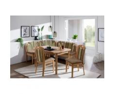SCHÖSSWENDER Eckbankgruppe KIRA (Set 3-tlg), braun, Buche/braun