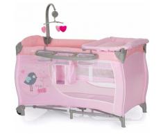 Hauck Baby-Reisebett Babycenter Birdie Grey, inlk. Transporttasche rosa Baby Reisebetten Babybetten Babymöbel